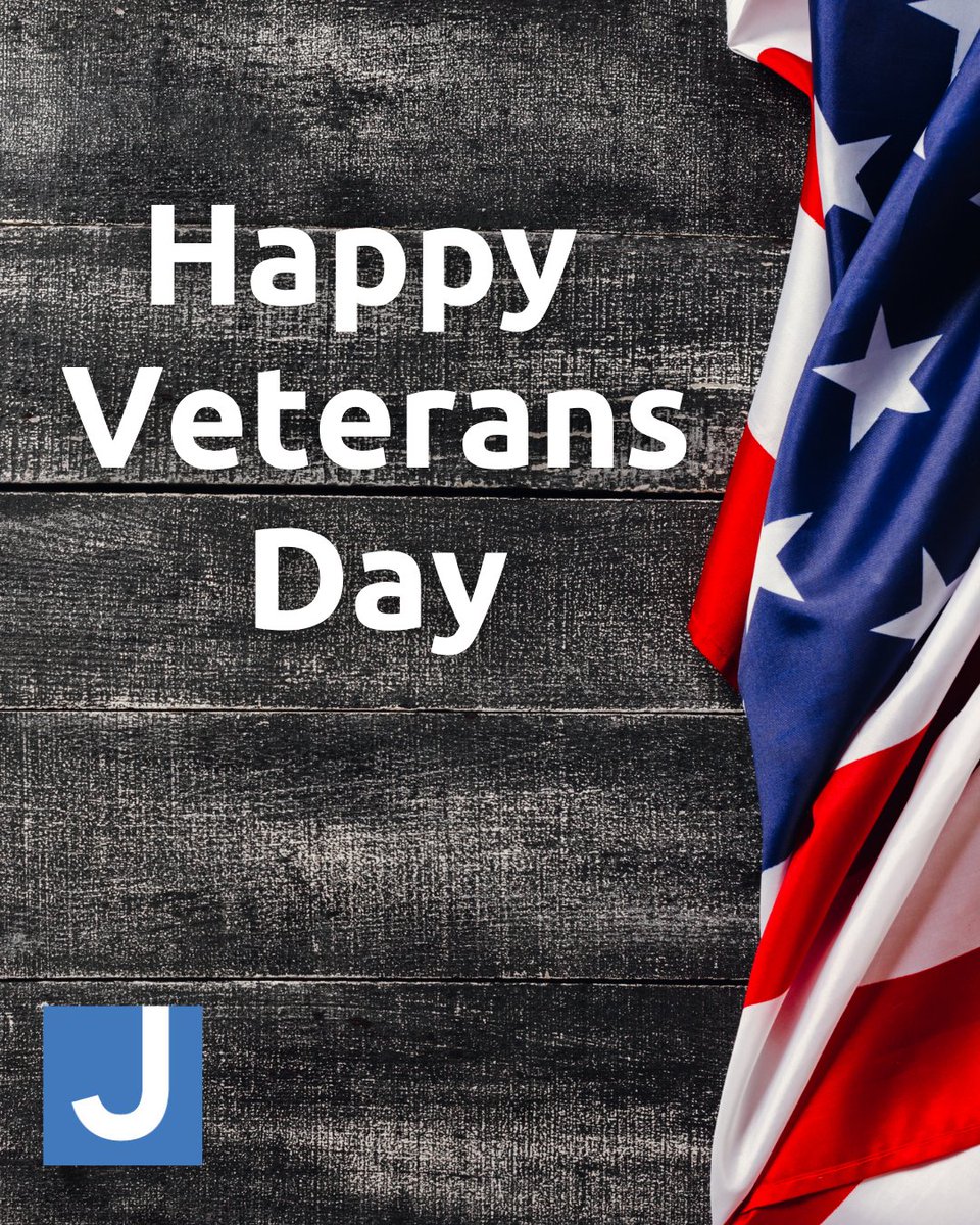 KatzJCCAtlantic's tweet photo. Happy Veterans Day! Today we honor and thank all who have served and sacrificed for our country. We’re so thankful for your courage and dedication- today and every day. ❤️💙 https://t.co/lwpykir3VE