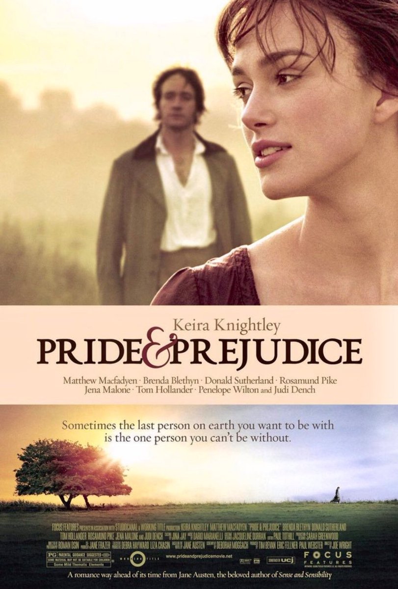 Hace 20 años se estrenaba "Pride and Prejudice", película protagonizada por Keira Knightley, Matthew Macfadyen, Donald Sutherland, Rosamund Pike, Judi Dench y Tom Hollander