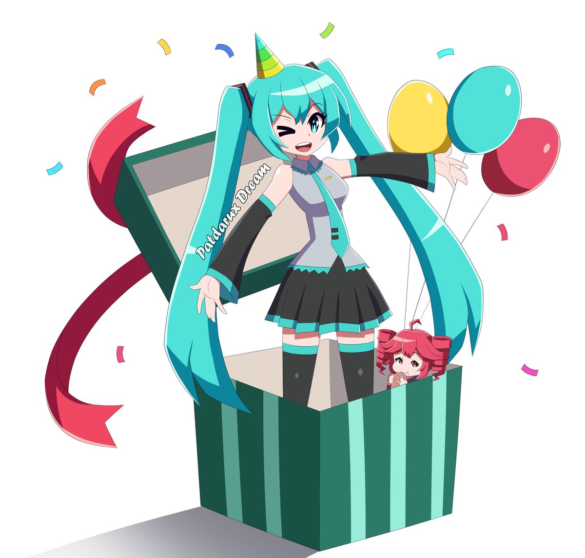 patdarux's tweet image. Hatsune Miku Gift (Shantae Style) 

#vocaloid #HatsuneMiku #Teto