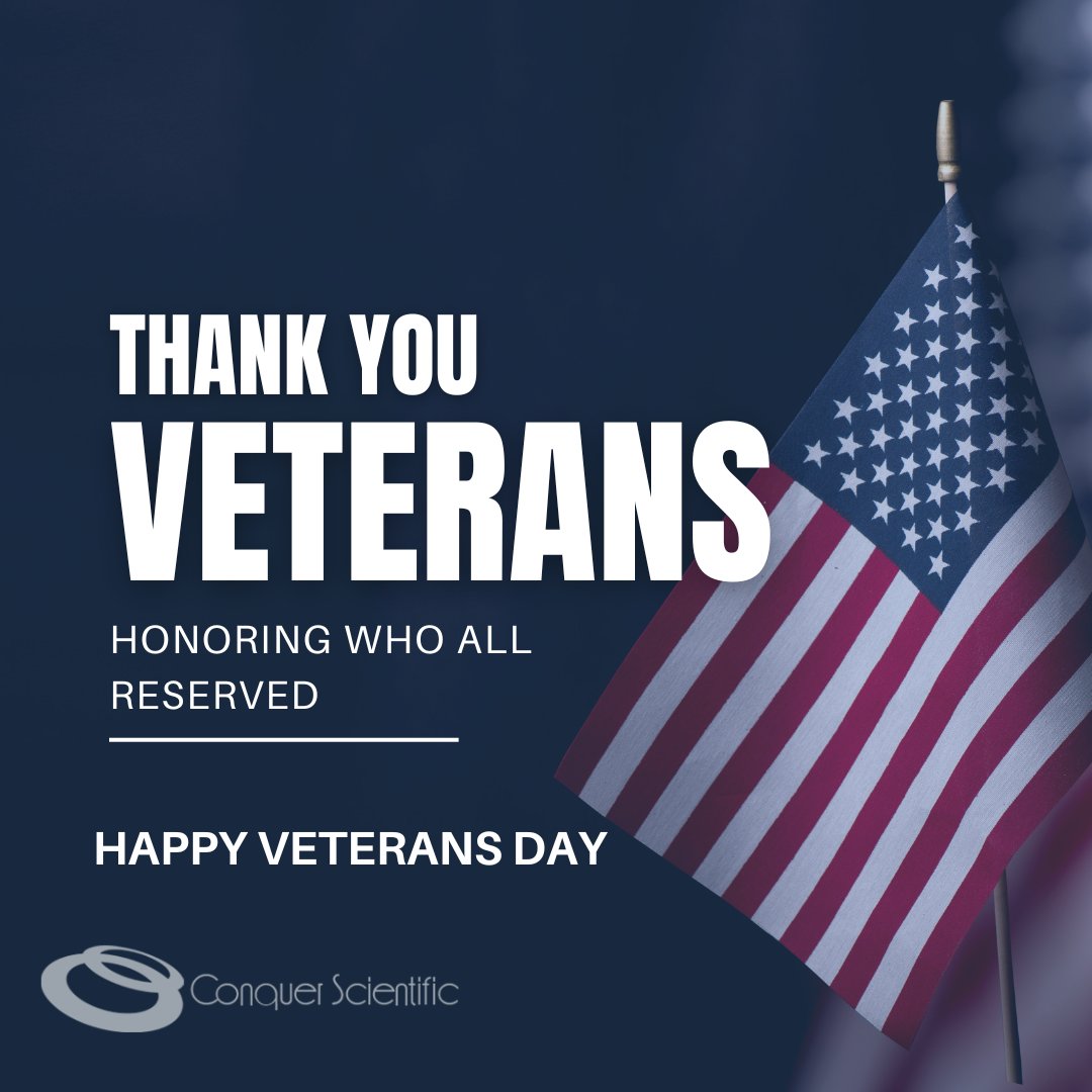 ConquerSci's tweet image. Honoring all who served. Thank you for your courage and sacrifice.

#veteransday