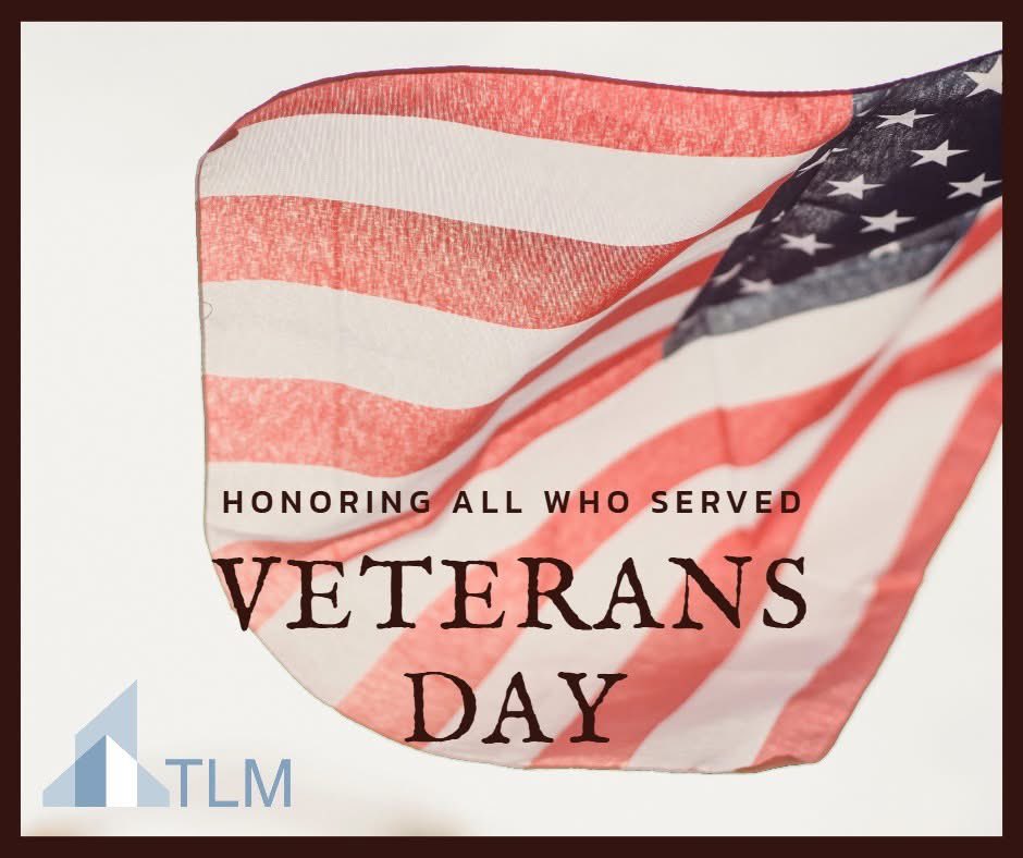Today we honor the courage and sacrifice of those who have served our country. On behalf of everyone at TLM Group, thank you Veterans for your service!
.
.
.
#VeteransDay #ThankYouForYourService #HonorVeterans #Gratitude #TLMGroup