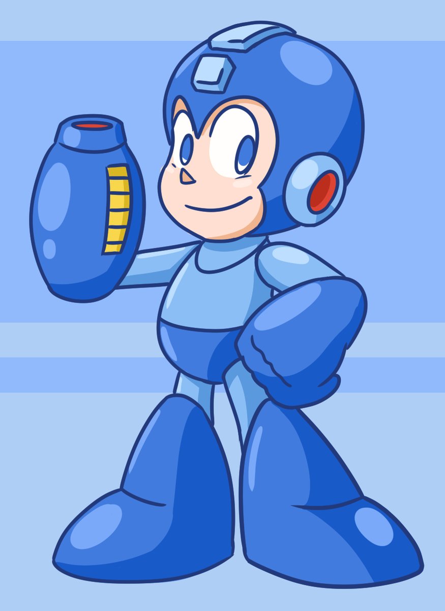 I drew Mega Man because I love this little guy.