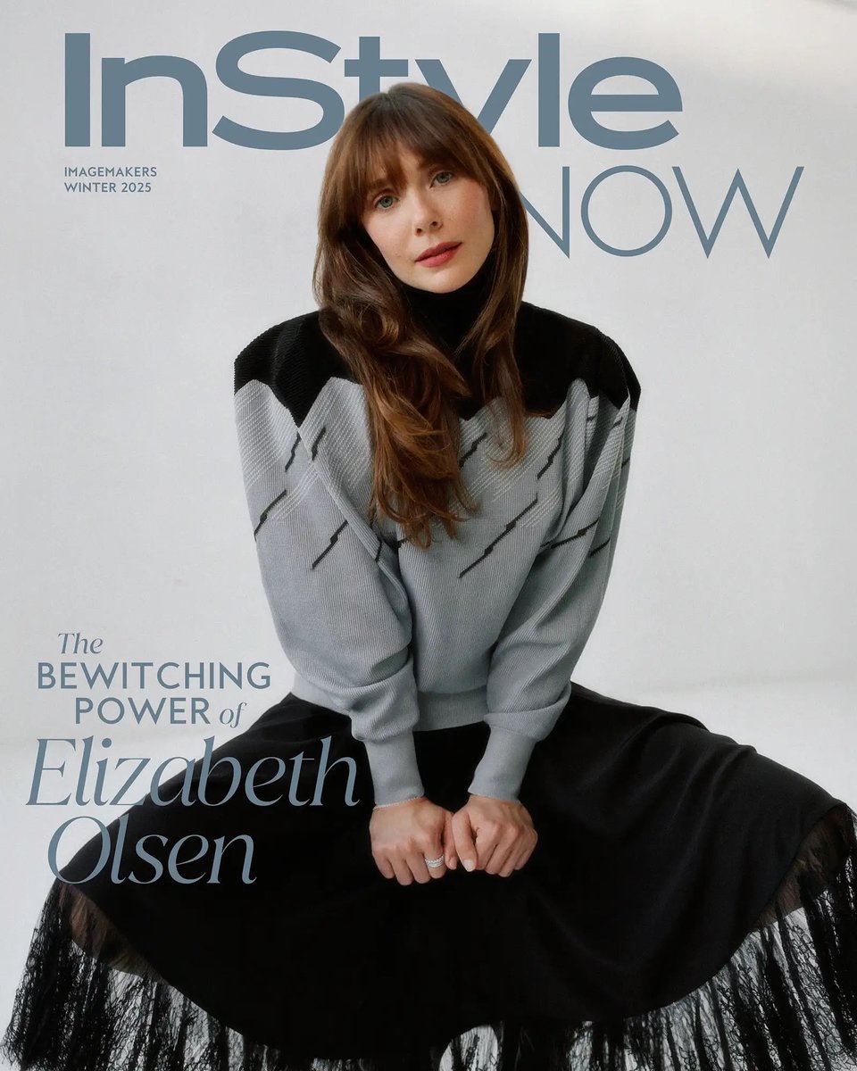 MovieCrazyP's tweet image. Elizabeth Olsen, protagonista de #Eternity en portada y páginas centrales de #InStyle.