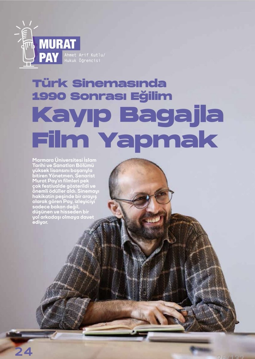 "Ben, karşı tarafa bir şey söylemek için sesimi yükseltemem. Söz sahiciyse fısıltıyla da gider"

Genç Motto dergisi kasım sayısında <a href="/pay_murat/">Murat PAY</a> hoca ile Türk sineması üzerine konuştuk. İstifadeli bir röportaj oldu. Krizlerimiz, film dilimiz ve sinemamızın iddiaları üzerine.