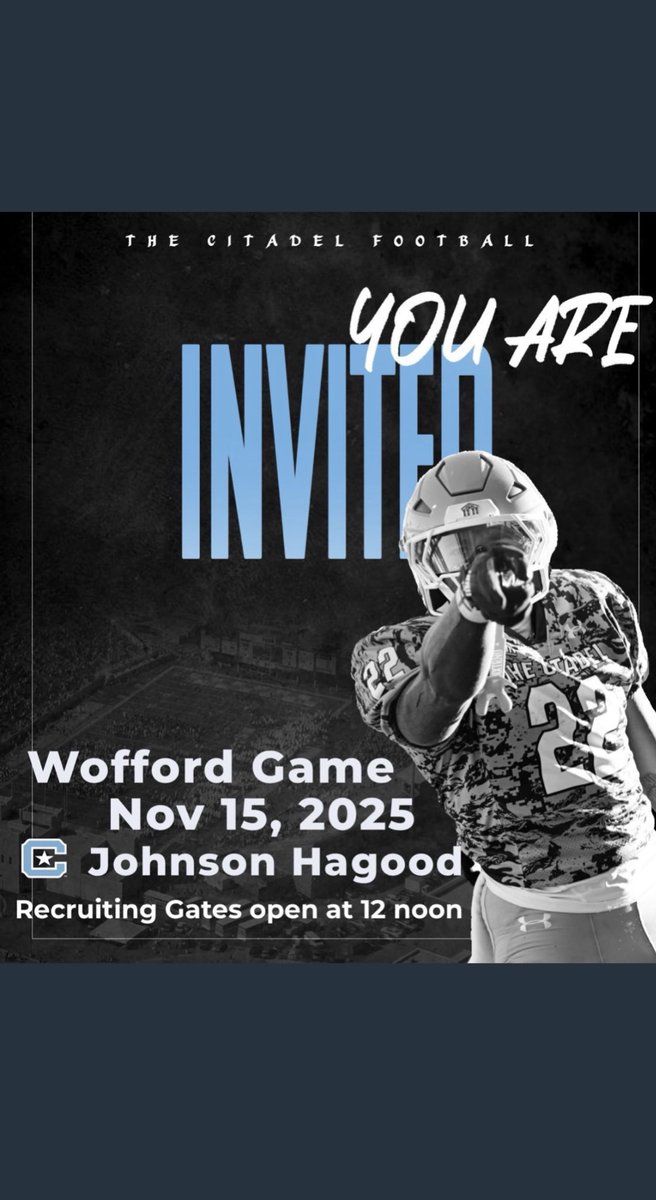 Excited to be back at the Citadel this weekend for a Gameday visit! Thank you for the invite <a href="/coachdannylewis/">Danny Lewis</a>