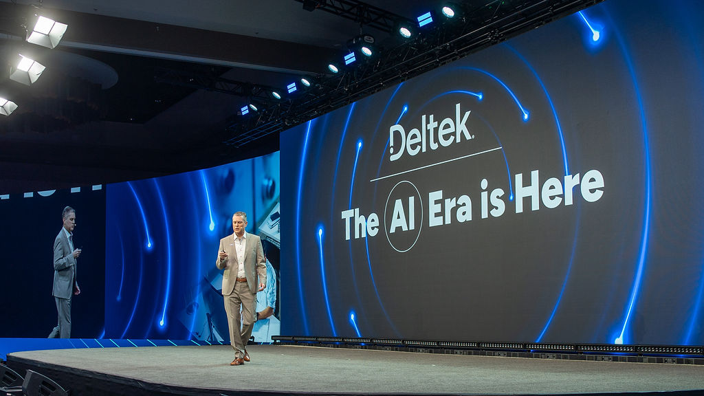 Deltek's tweet image. Today at #DeltekProjectCon, members of our leadership team took the stage to share a glimpse into how the future of Deltek is ‘Elevated by Design’ 🏔️

A new era of Deltek is here... stay tuned 👀