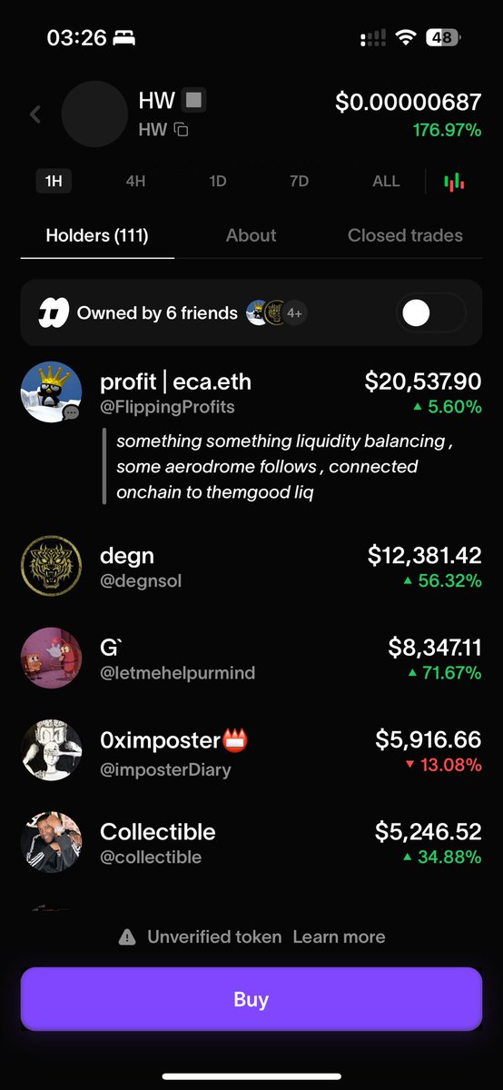 不要买那个fomo上的HW
是假币啊
profit是傻了么