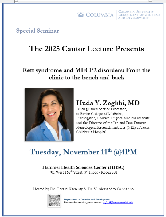 Columbia Genetics and Development Department tweet media