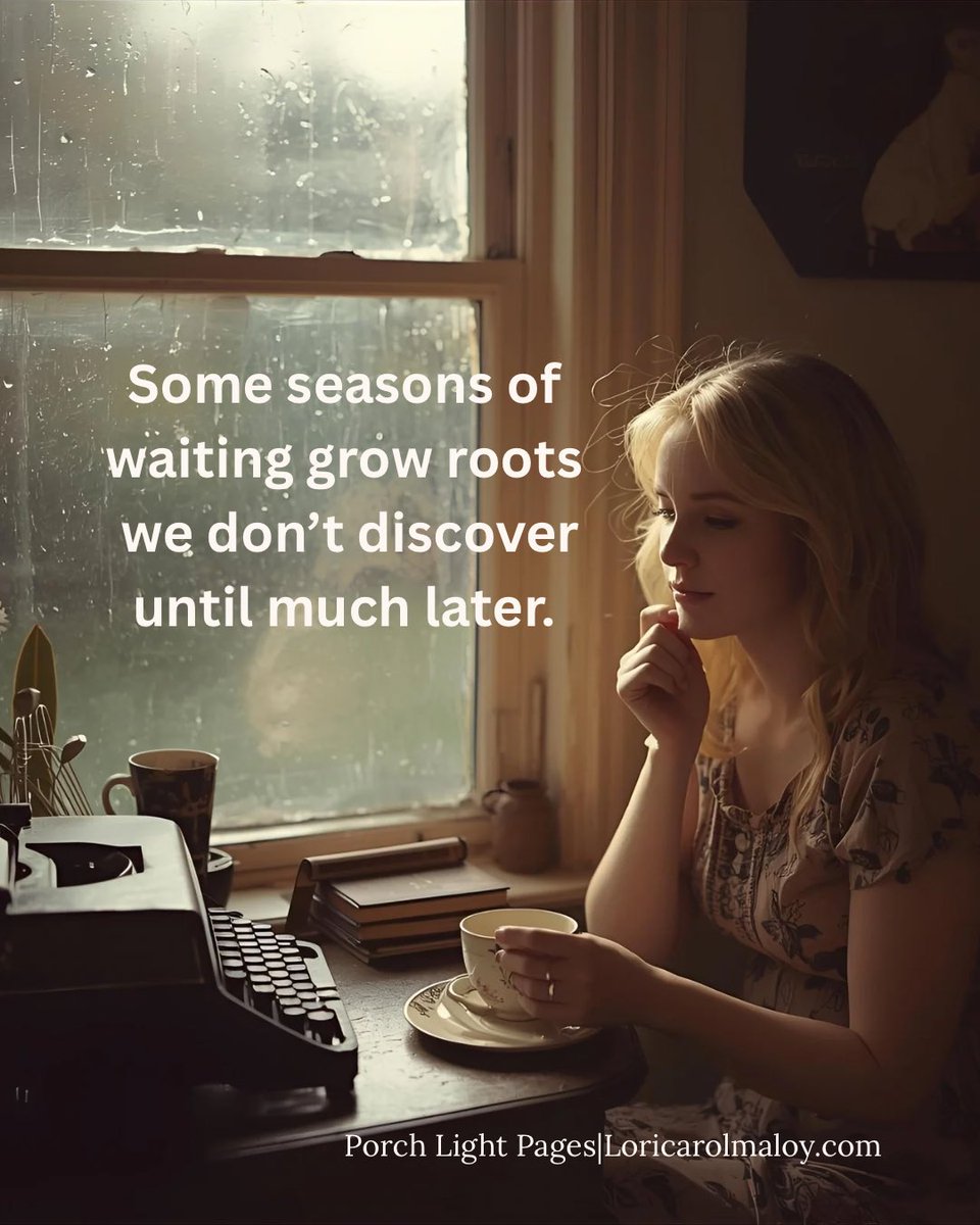 Loricarolmaloy's tweet image. Some seasons of waiting grow roots we don’t discover until much later.

#SeasonOfWaiting #BehindThePage #PorchLightPages #WriterLife #GentleHope #GrowthYouCantSee