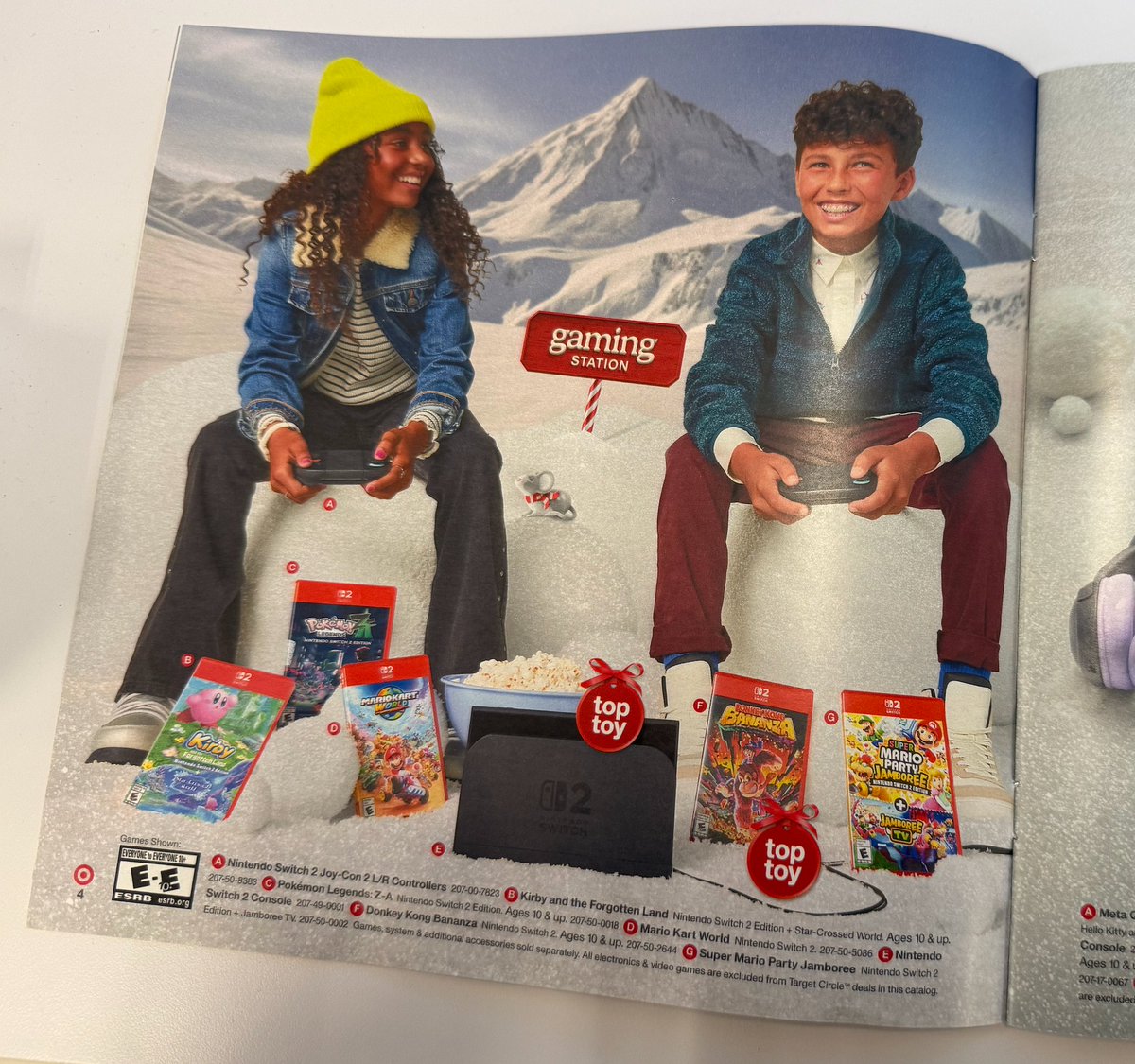 Nintendeal's tweet photo. Nintendo Switch 2 featured front and center on Target's Holiday Catalog: https://t.co/vALF5GywUa #ad https://t.co/c07c76f4iO