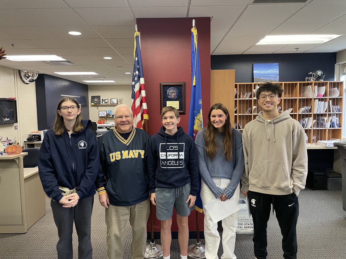 A sincere thank you to Mr. Weber and our student leaders for their thoughtful recognition of Veterans Day!