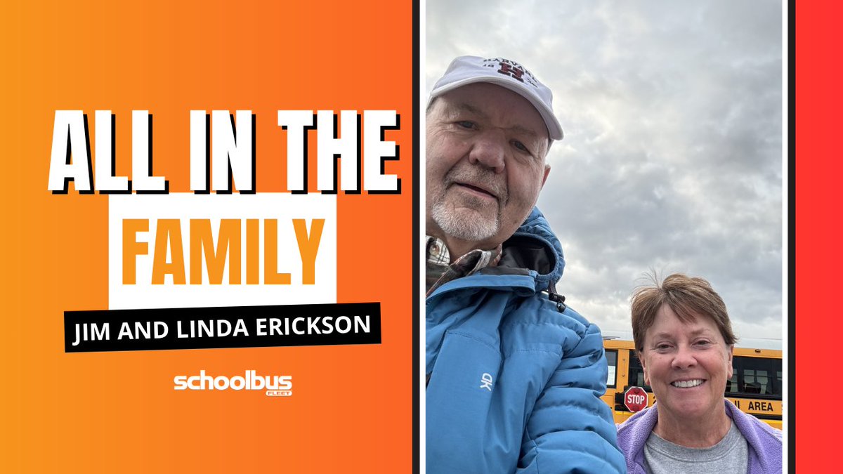 SchoolBusFleet's tweet image. 🧡 Cold Minnesota mornings don’t stand a chance against Jim and Linda Erickson. From extra blankets on cold mornings to decades of teamwork, their route begins at home and ends with students feeling seen.

#studenttransportation #schoolbuses #busdrivers