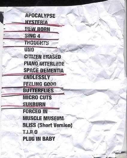 maria_nero's tweet image. Nov 11 2003 #MuseHistory @muse performed at the Marseille Dôme in #France - The last live performance of Uno until 2015 - A 20 song set supporting Absolution 

#Muse #MuseLIve #MattBellamy #DomHoward #ChrisWolstenholme #MuseHistoricalSociety