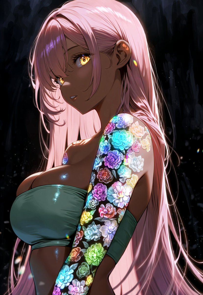 Do you like tattoos? I love floral ones 

QT your tattoo girl 

(SFW illustration. No nudity or suggestive intent.) 

#AIイラスト #AIart #aiartcommunity