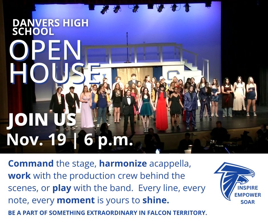 At Danvers High School, the arts are more than a performance, they are a platform for self-expression, collaboration and finding your voice. From the spotlight to the soundboard, first note to final bow this is where passion takes flight.