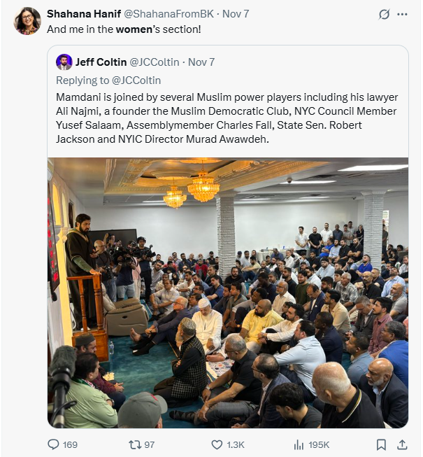 "All women to the front!"
Um, except for sometimes...
<a href="/ShahanaFromBK/">Shahana Hanif</a>