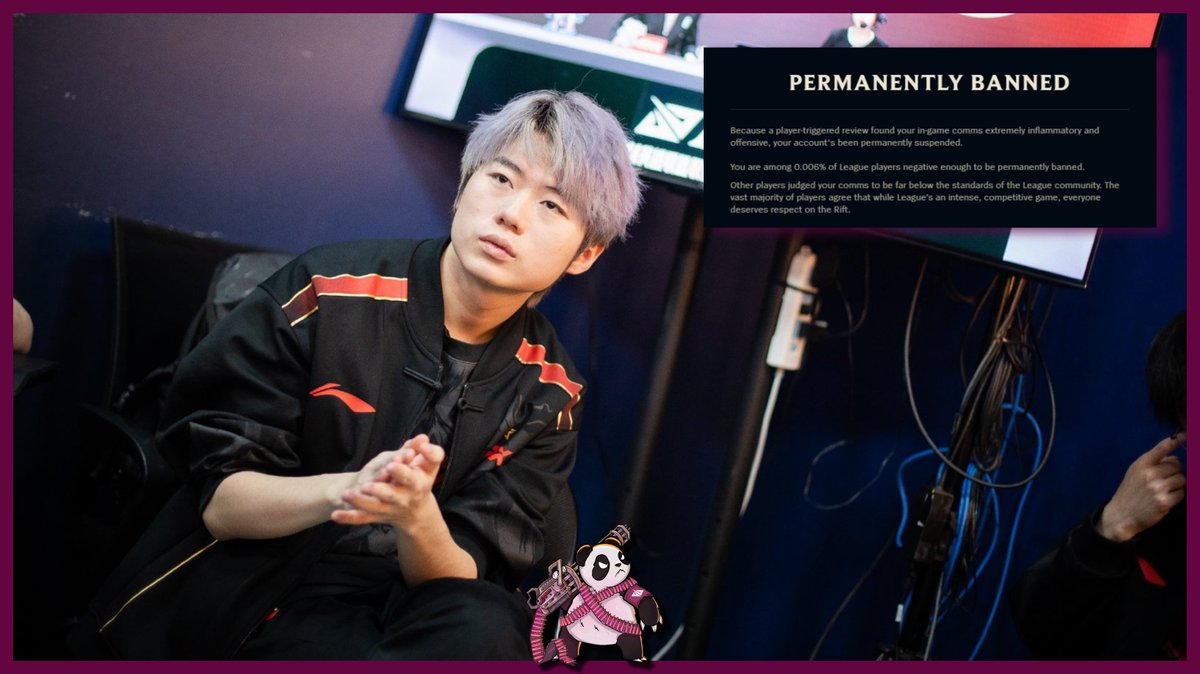 [SOURCES] Milkyway ha sido baneado permanentemente del LoL competitivo por LPL, según fuentes cercanas a ChinaGAP.

Se convierte en el primer jugador de 1ª división en una región mayoritaria en recibir un permaban.

Hasta ahora, el jugador estaba suspendido mientras se llevaba a