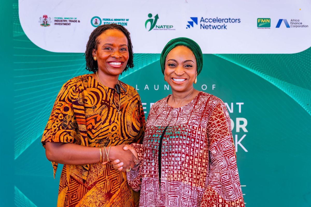 joduwole's tweet photo. We are proud to announce the launch of the Nigeria Talent Accelerator Network, a game-changing initiative designed to strengthen our workforce capabilities, close productivity gaps, accelerate digital transformation, and prepare Nigerians for the future of work.

Special thanks to our two distinguished co-chairs — Mr. Samaila Zubairu, President & CEO of the Africa Finance Corporation (AFC), and Mr. Boye Olusanya, Group Managing Director & CEO of Flour Mills of Nigeria Plc for their leadership and partnership.

This milestone marks Nigeria’s official entry into the World Economic Forum’s Global Accelerators Network, under the Reskilling Revolution, co-chaired by the Federal Ministry of Industry, Trade and Investment and the Federal Ministry of Education, and coordinated by the National Talent Export Programme (NATEP).