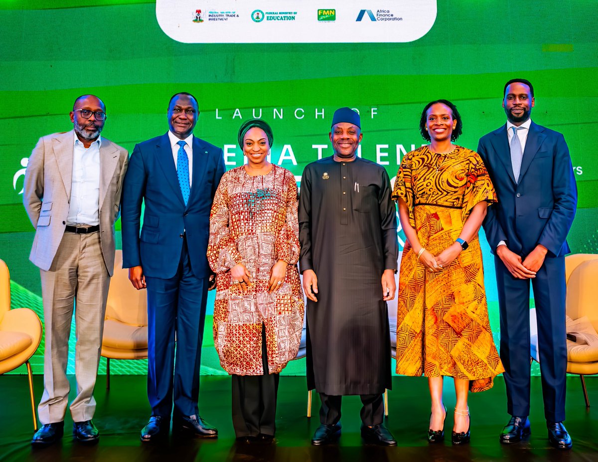 joduwole's tweet photo. We are proud to announce the launch of the Nigeria Talent Accelerator Network, a game-changing initiative designed to strengthen our workforce capabilities, close productivity gaps, accelerate digital transformation, and prepare Nigerians for the future of work.

Special thanks to our two distinguished co-chairs — Mr. Samaila Zubairu, President & CEO of the Africa Finance Corporation (AFC), and Mr. Boye Olusanya, Group Managing Director & CEO of Flour Mills of Nigeria Plc for their leadership and partnership.

This milestone marks Nigeria’s official entry into the World Economic Forum’s Global Accelerators Network, under the Reskilling Revolution, co-chaired by the Federal Ministry of Industry, Trade and Investment and the Federal Ministry of Education, and coordinated by the National Talent Export Programme (NATEP).