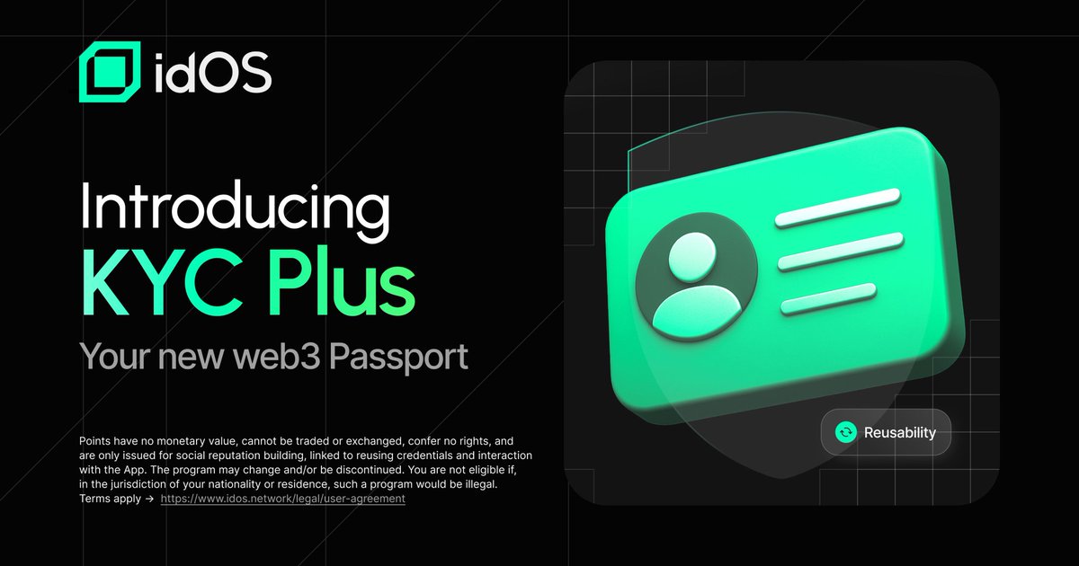 Reminder!!! ⏰ 
 Tired of Repeating KYC Every Time You Enter Web3?  

@IDOS_network  is flipping the script on identity verification – making it secure, reusable, and YOU-controlled. Say goodbye to endless paperwork and hello to "Verify Once, Transact Everywhere!"  

What Makes