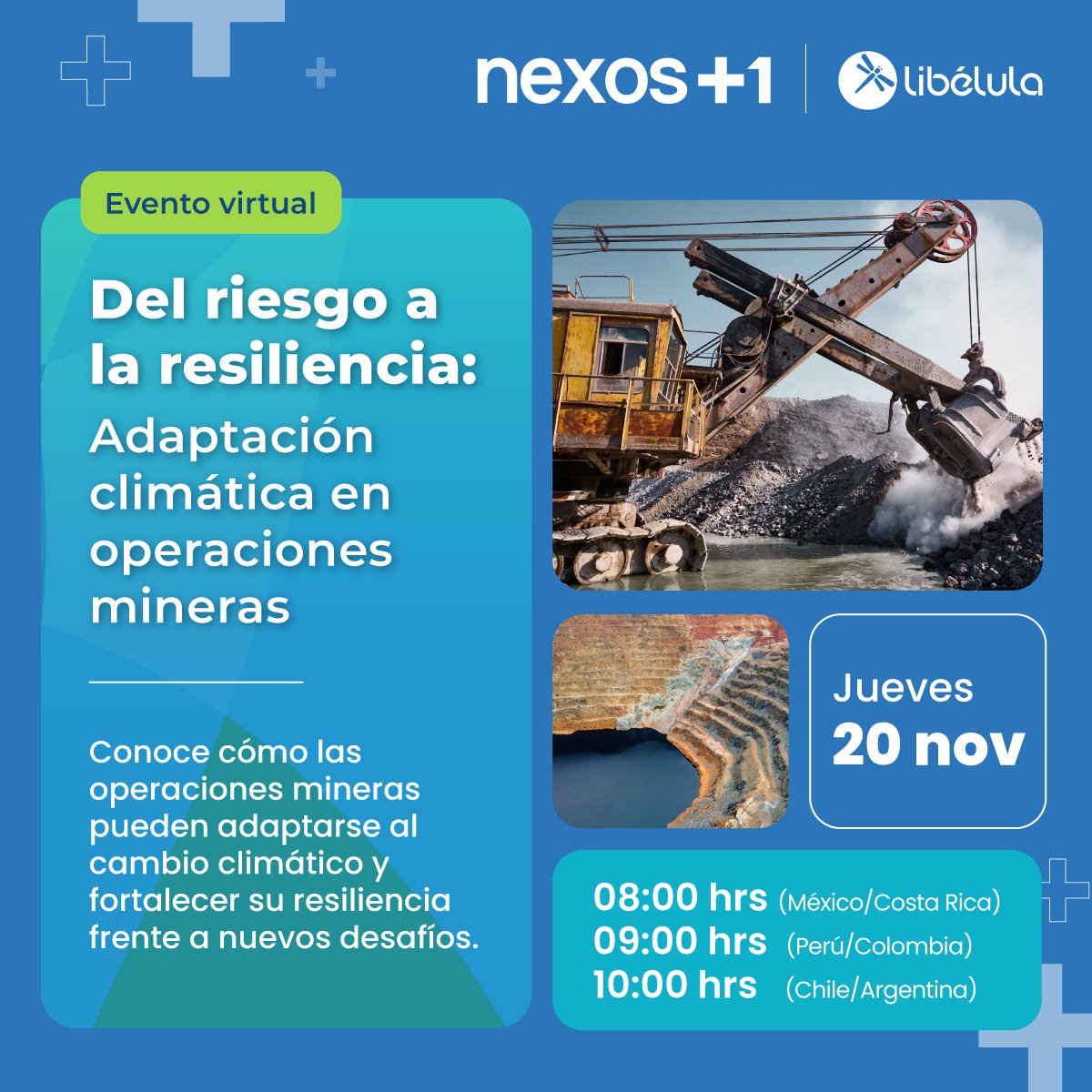Participa en este #webinar y conoce estrategias y casos empresariales que están marcando el rumbo hacia una #minería más resiliente. 🌎

🗓 20 de noviembre
Regístrate en ➡️ tinyurl.com/webinar2011nx

#MineríaSostenible #SostenibilidadEmpresarial
