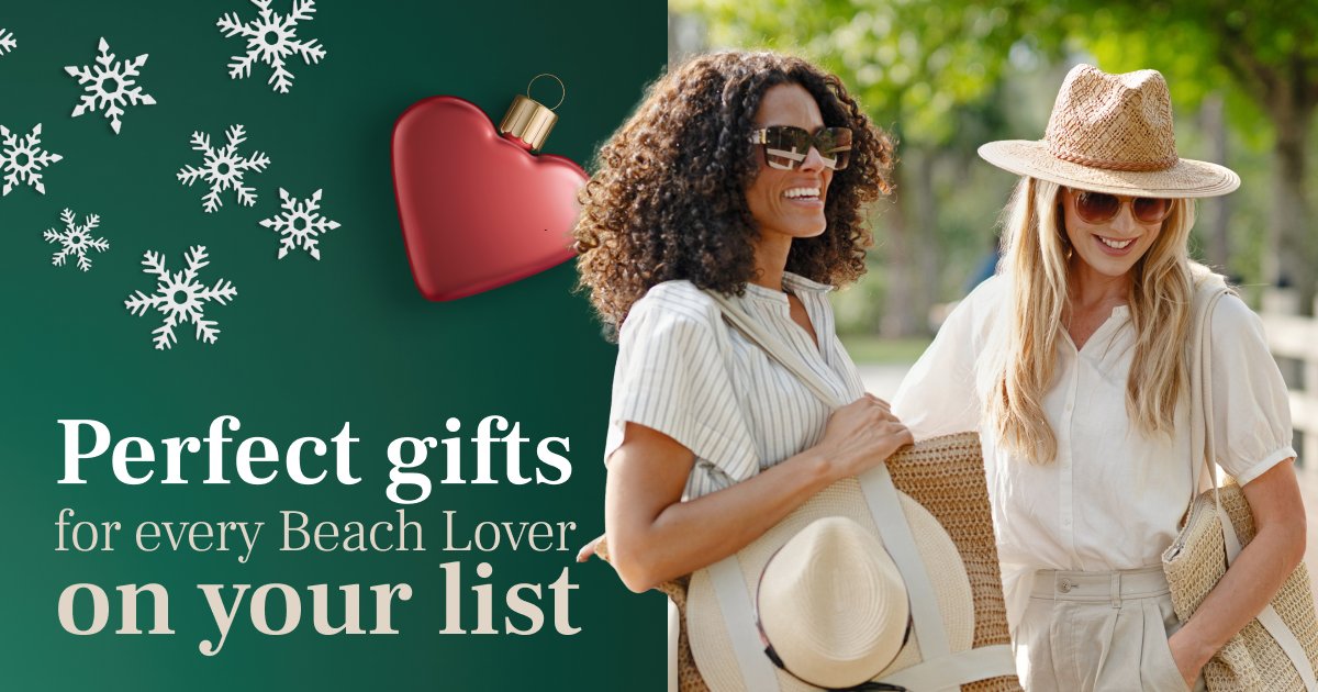 Whether you’re shopping for the beach lover, the adventure seeker, or the laid-back lounger, we’ve handpicked gifts that make every day feel like vacation. 

Think timeless shades, breezy tees, carry-all totes, and scents that smell like pure sunshine. 🌴

Because the best gifts