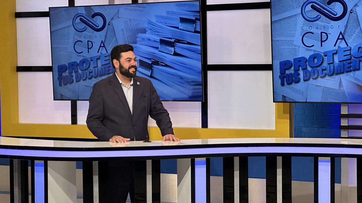 colegiocpapr's tweet image. ¿Qué documentos financieros y personales debemos proteger? El CPA Andrés Dávila, segundo vicepresidente del #CCPA, los orienta en #PoderDelPueblo por @Tele11PR.  cdn.teleonce.com/en-vivo/