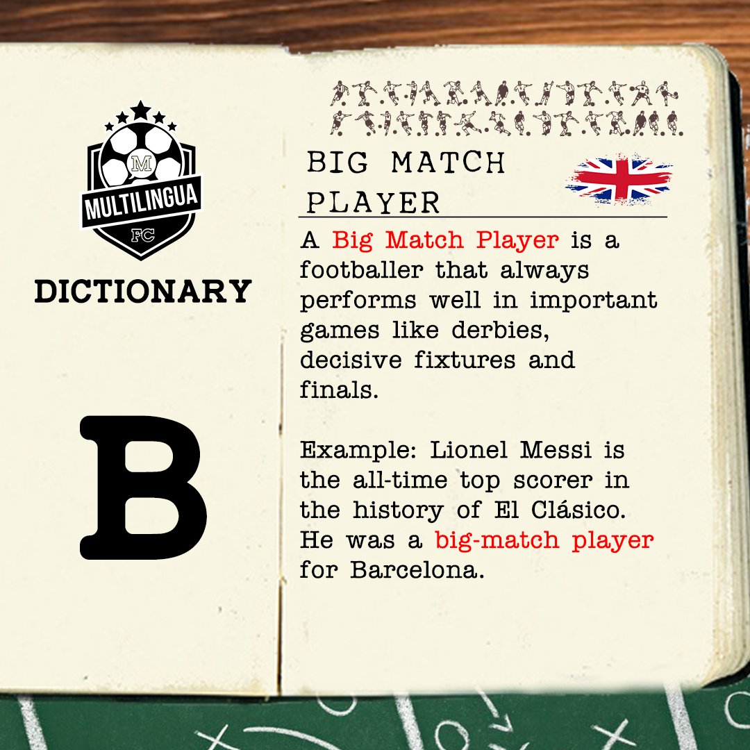 MultilinguaFC's tweet image. En el diccionario futbolero de Multilingua FC te traemos todos los términos que debes manejar para que tu pasión hable.

Checa algunas de las frases más utilizadas en el argot futbolero anglo.  #MFCDictionary 📗⚽️

#englishthroughfootball
#LetYourPassionSpeak 🗣🔡
