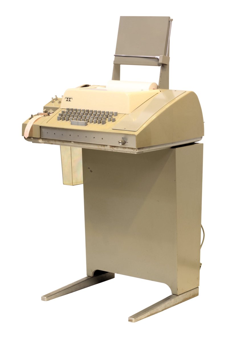 He developed unix on a teletype, btw