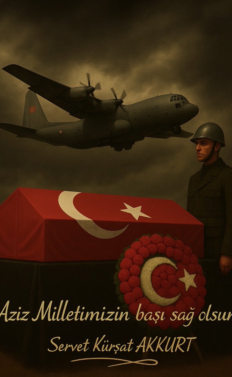 Milletimizin Başı Sağolsun.🇹🇷

Milli Savunma Bakanlığımıza ait askeri kargo uçağımızın Gürcistan'da düşmesi sonucu hayatını kaybeden şehitlerimize Cenab-ı Allah’tan rahmet, ailelerine ve yakınlarına sabırlar diliyorum.
<a href="/srvtkrstakkurt/">Servet Kürşat Akkurt</a> 
<a href="/Akgencyova/">AKGençlik YÜKSEKOVA</a>