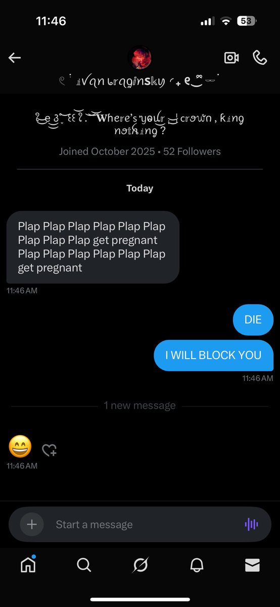 EnglishCuppa_'s tweet photo. WHY AM I GETTING HARASSED IN DMS I WILL BE FILING RESTRAINING ORDERS https://t.co/S7krf65OMa