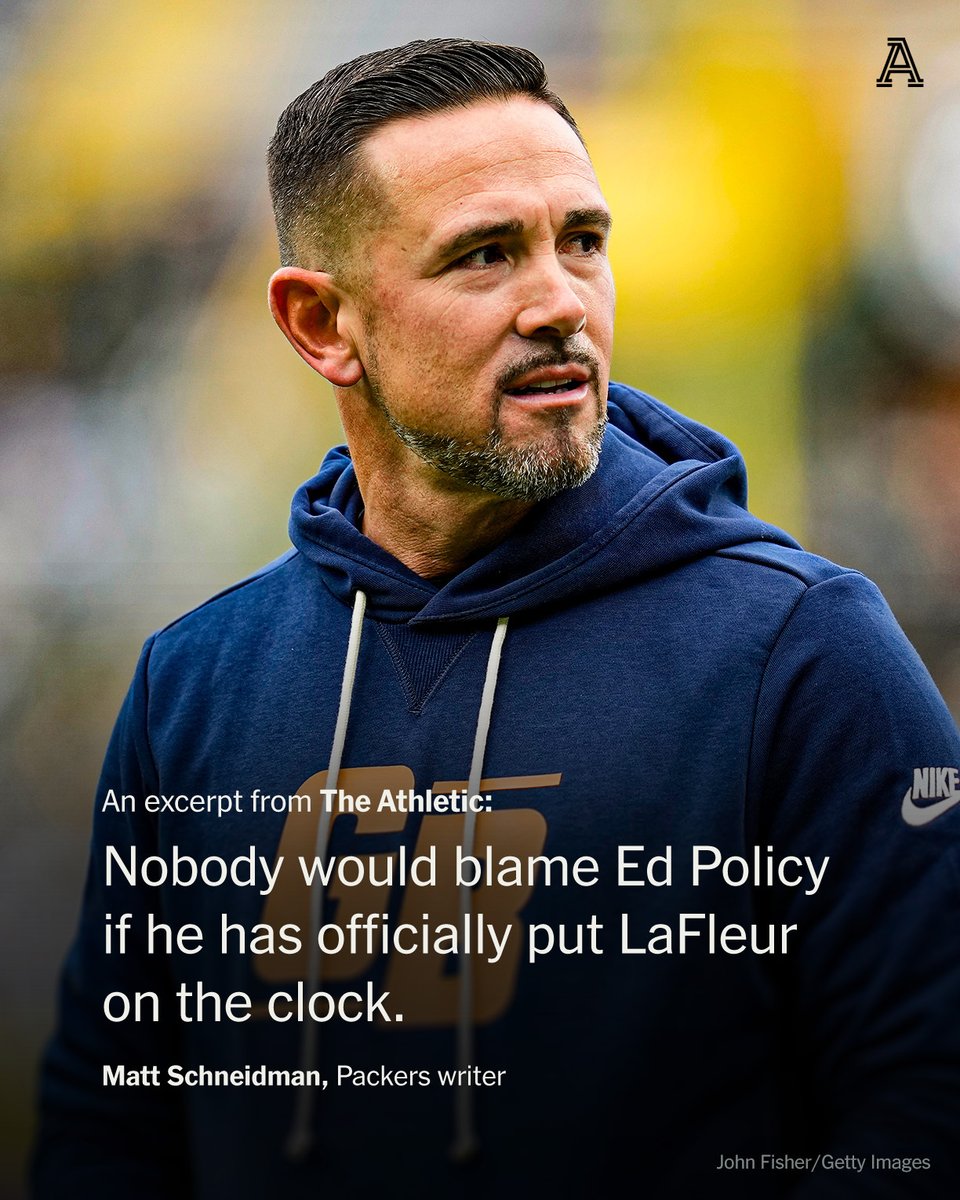 It’s not far-fetched to think Matt LaFleur is fighting for his job as the Packers head coach for the rest of this season.

Monday night’s loss to the Eagles at Lambeau Field might’ve been rock bottom.

✍️ <a href="/mattschneidman/">Matt Schneidman</a> 

nytimes.com/athletic/67970…