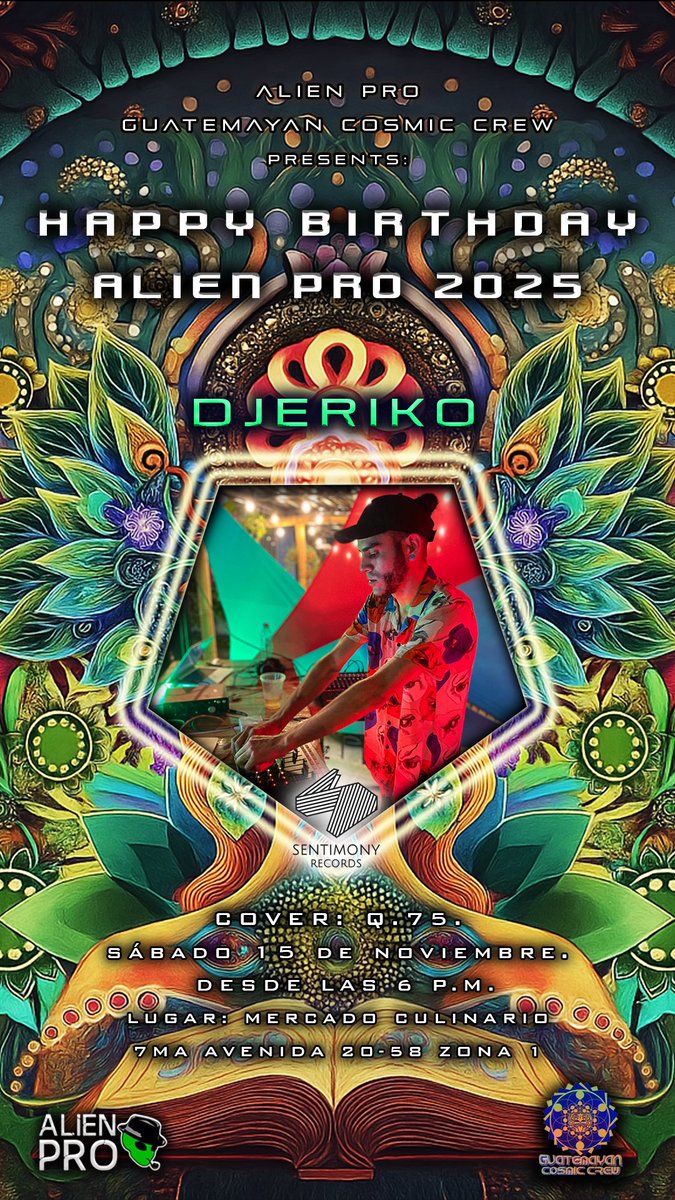 Djeri_Milhose's tweet image. Este sábado! Party por nuestro bro Mariano . 
#darkprog #psytrance