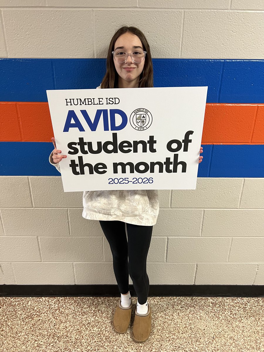 Please help us congratulate Ella as our October AVID student of the month! We are so proud of you Ella!! 🎉<a href="/HumbleISD_AMS/">Atascocita Middle School</a> <a href="/HumbleISD_AVID/">AVID</a>