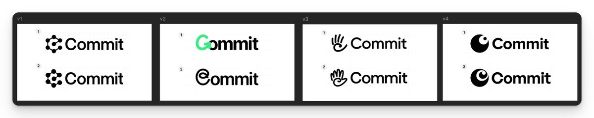 commitwtf's tweet image. fresh branding for the next chapter of Commit.

sharing finalists from our iterations - which one resonates the most?