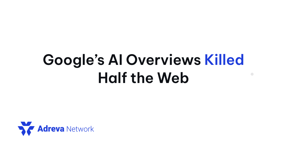 AI Overviews now answer 60% of search queries.

That means fewer clicks, fewer site visits, and less ad revenue for publishers.

But brands still need attention.
And users still hold it.

Adreva connects them directly. no middleman required.