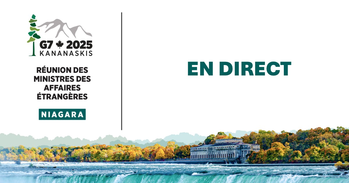 La ministre Anand accueille la réunion des ministres des Affaires étrangères du G7 dans la région de Niagara. Ne manquez pas son discours en direct à 16h HE!
