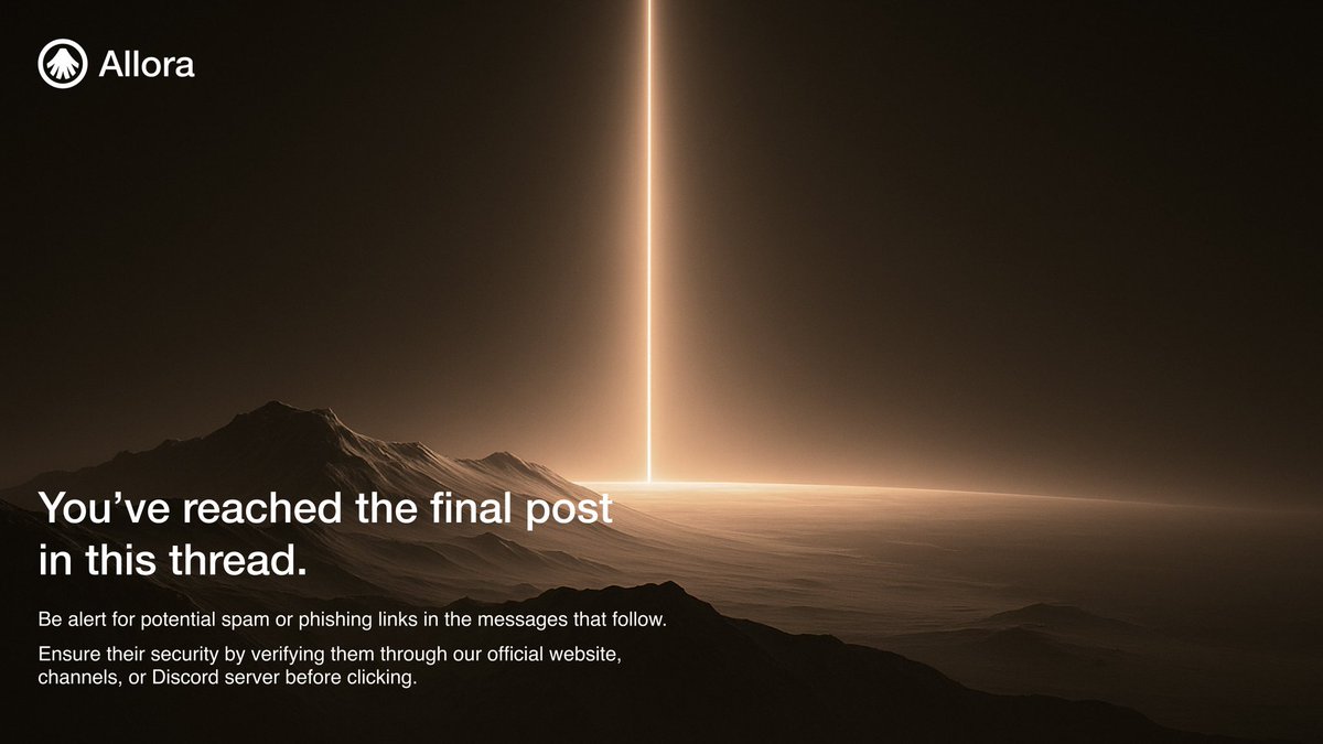 Bruh… <a href="/AlloraNetwork/">Allora</a> <a href="/KaitoAI/">Kaito AI 🌊</a> is legit cooking an AI superorganism on-chain 😂🔥

Allora is pioneering a decentralized machine-intelligence network where predictions, evaluations, and insights come from a collective swarm of models — not one centralized brain.

If decentralized