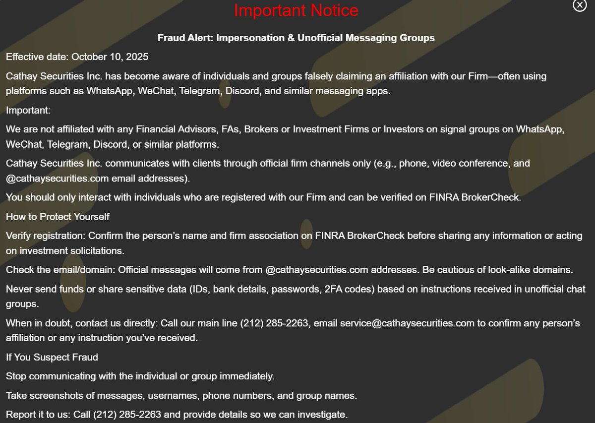 Here's the splash screen for the website of $MCTA's IPO underwriter 😅 Will this one get suspended like $NUTR and $PTNM?