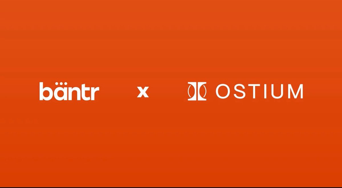The <a href="/OstiumLabs/">Ostium</a> x <a href="/Bantr_fun/">Bantr</a> collaboration is about to shake things up. 🔥

Ostium is the bridge that connects real world assets to on-chain liquidity. You can trade Gold, Tesla, S&amp;P500, and more directly from your wallet with deep liquidity, low fees, and full self-custody.