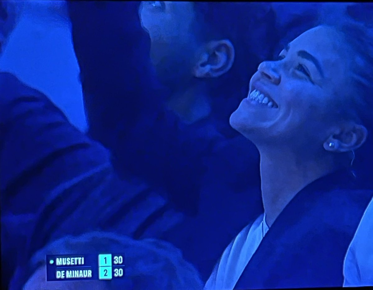 Nerys__'s tweet photo. Il bel sorriso di Jasmine Paolini quando si accorge che l’applauso affettuoso del pubblico era per lei ❤️

#Musetti #NittoATPFinals https://t.co/18X6gSW50M