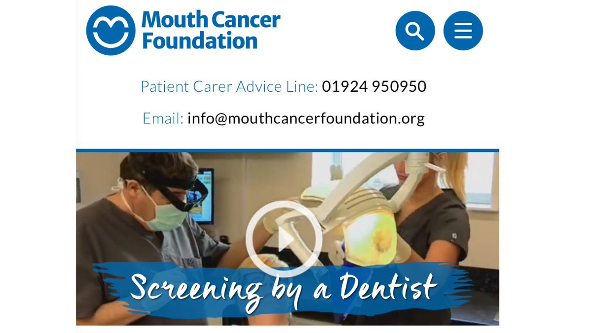 The entire Dental Team should know how to carry out and what is involved in a professional screening check.  Take a look at this page on our website for more information. mouthcancerfoundation.org/awareness/prof… #awareness #professionalcheck #dentalscreen #mouthaware