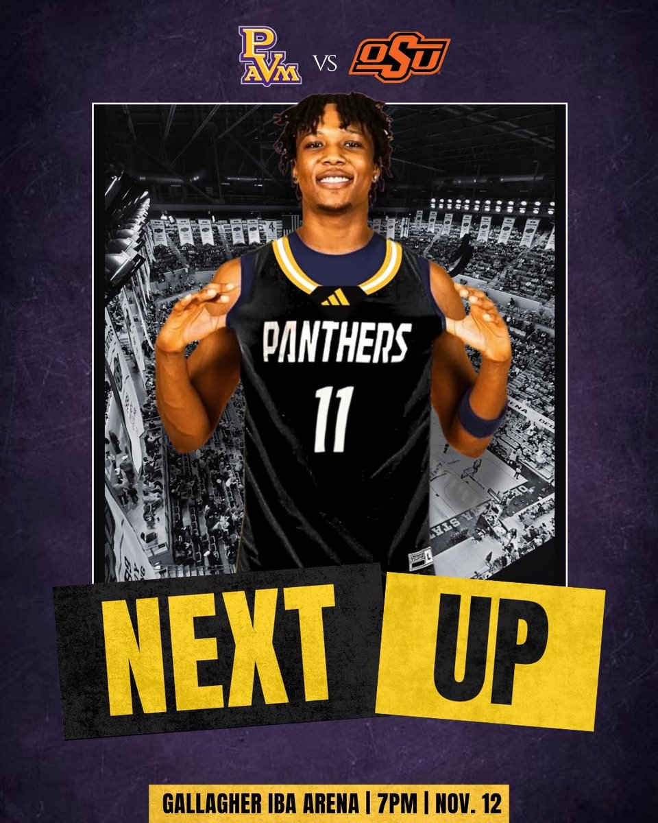 PVAMU_MBB's tweet image. Stillwater📍

📅 November 12th
🆚 Oklahoma State
🏟️ Gallagher Iba Arena
⏰ 7PM [CT]
📺 ESPN+
⁣⁣⁣