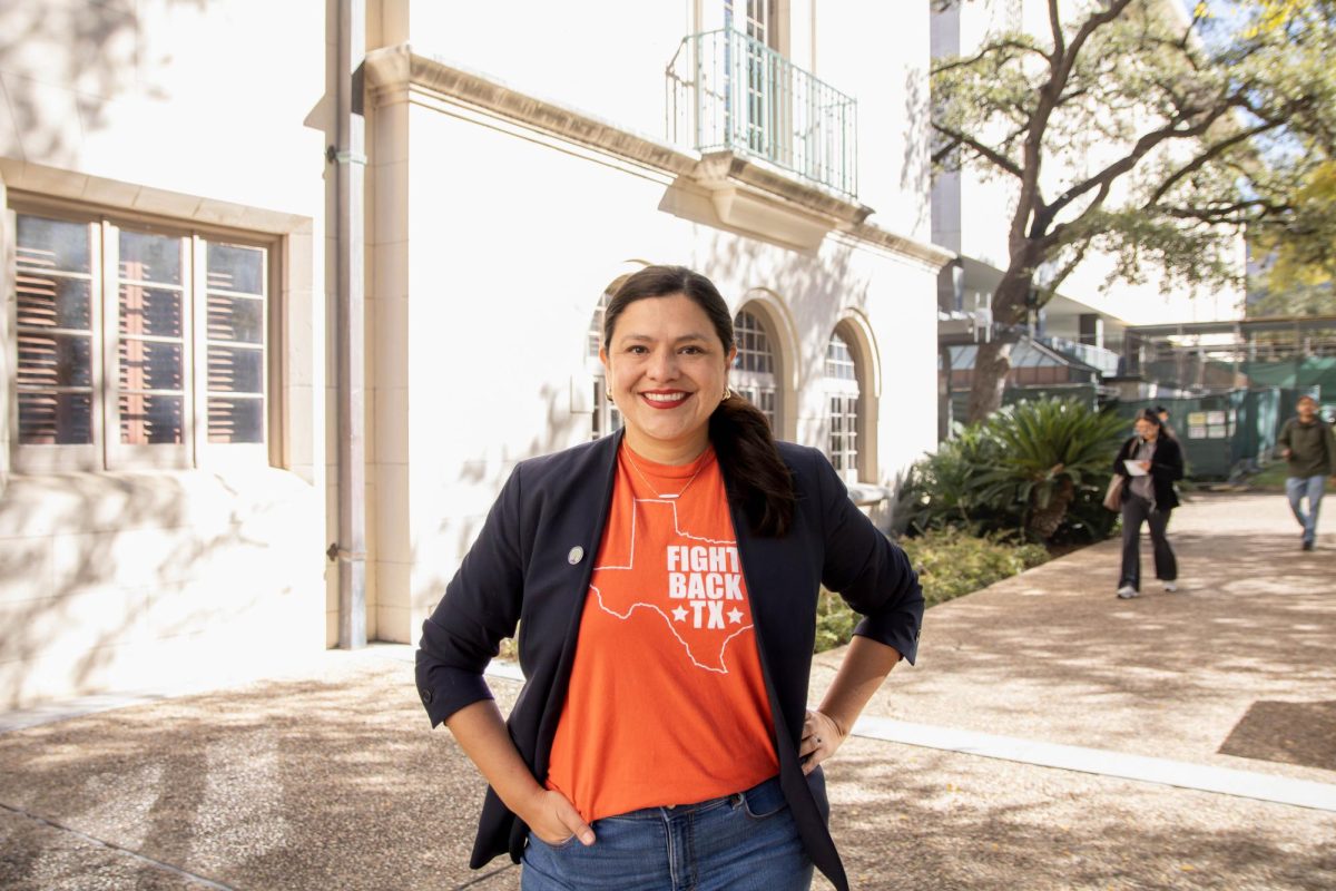 thedailytexan's tweet image. .@MontserratforTX, a @UTAustin alumna and former educator, launched her campaign for Texas House District 49 last month after current state representative @GinaHinojosaTX announced her run for governor. Garibay hopes to focus on housing, higher education and representation in the…