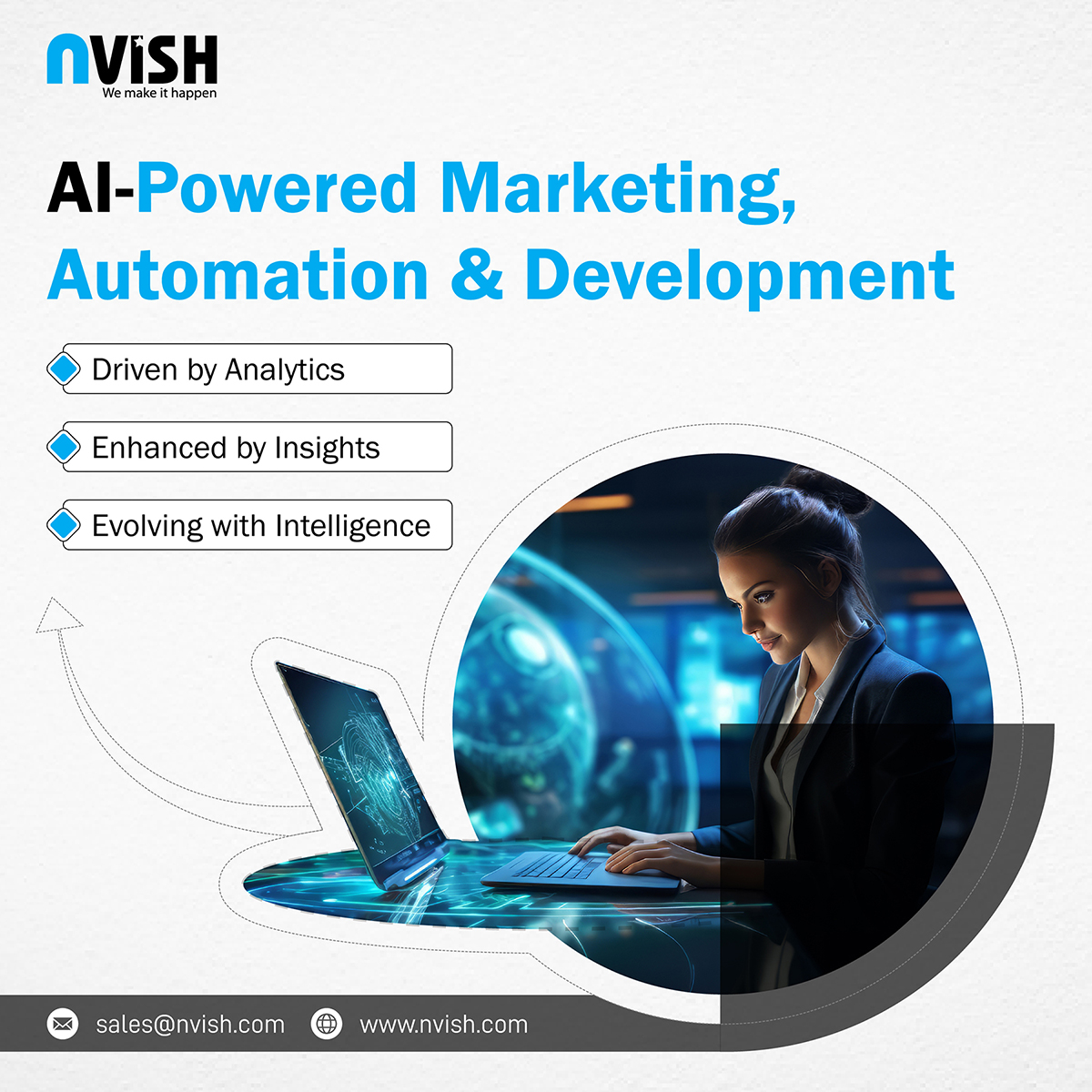 NVISHSolutions's tweet image. With @NVISHSolutions, your digital ecosystem doesn’t just perform — it learns, adapts, and evolves.

Ready to elevate your business? Contact us at nvish.com/contact-us

#DigitalTransformation #MarketingAutomation #AIAnalytics #innovationdrivengrowth