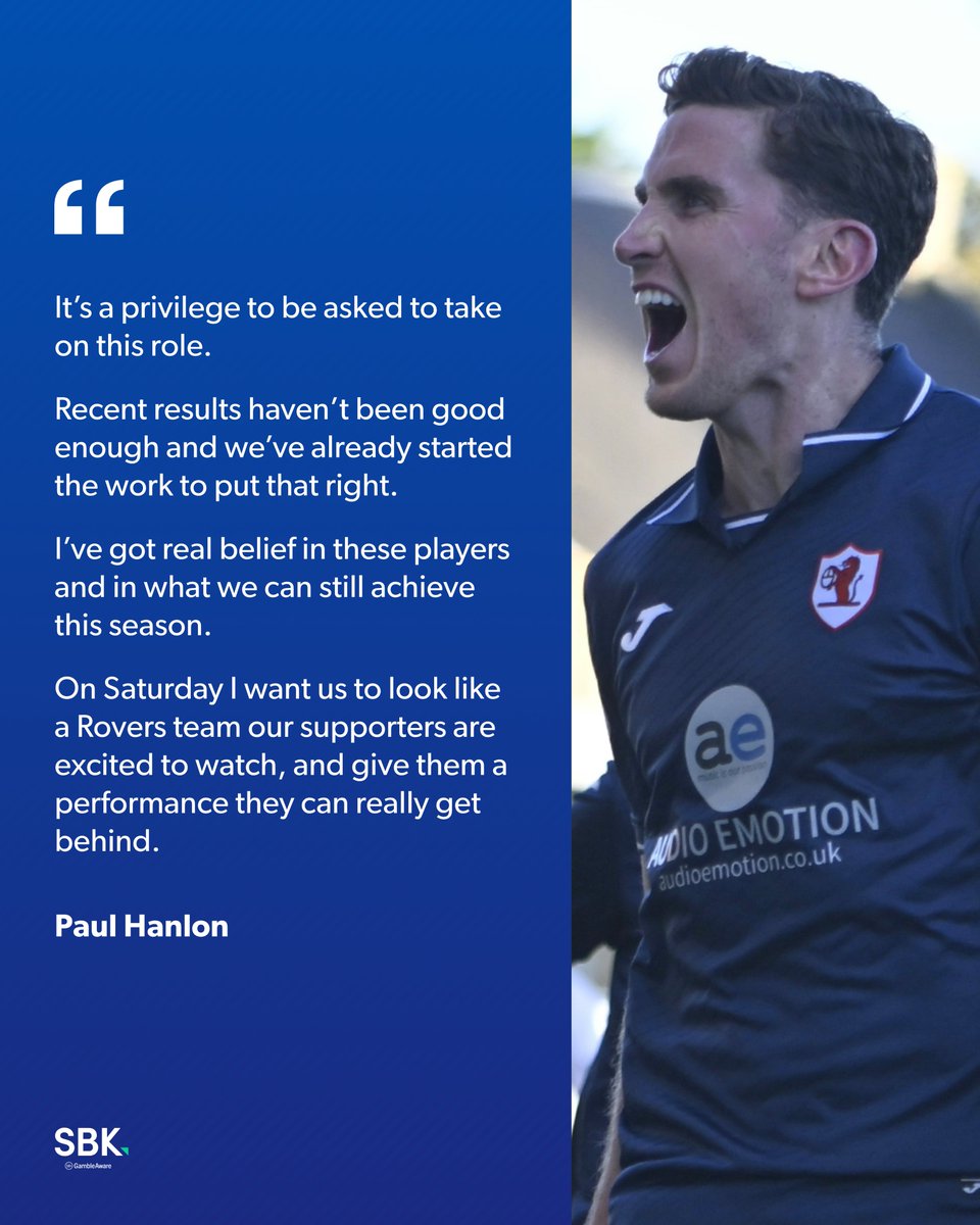 RaithRovers's tweet image. 👊 First words in charge.

Welcome to the new role, Paul Hanlon.