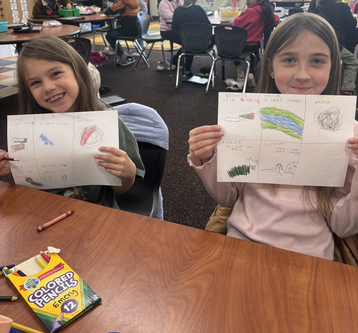 We are working hard on our vocabulary organizers to help us study for our words of the week!