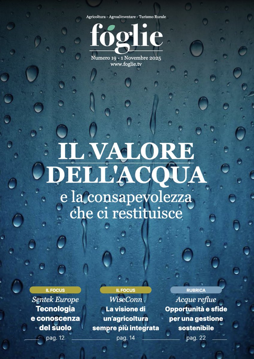 WiseconnEurope's tweet image. Novità su Foglie.tv!
Sono ora disponibili gli articoli dedicati al lavoro di WiseConn Italy in Puglia e alla nostra tecnologia #DropControl💧📱
Leggi gli articoli al seguente link🔗 foglie.tv/rivista/