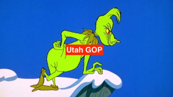 steve_pierce's tweet photo. "He HADN'T stopped #BLUTAH from coming! IT CAME! Somehow or other, it came just the same!" #utpol https://t.co/X3QjBcuFnL