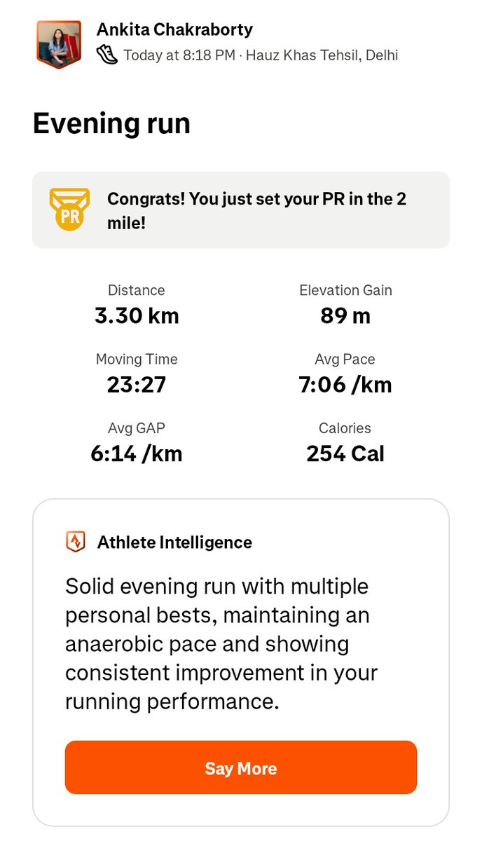 chakroAK's tweet image. #Day3 of #100daysofrunning 
#running #strava